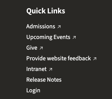 screenshot of login link