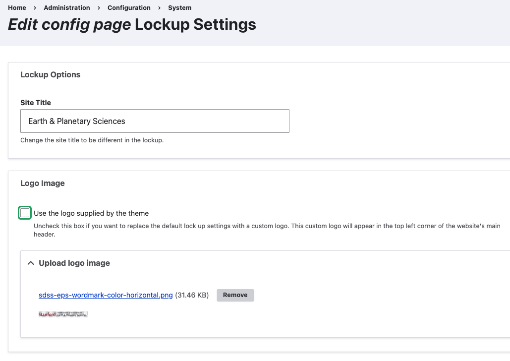 screenshot lockup settings